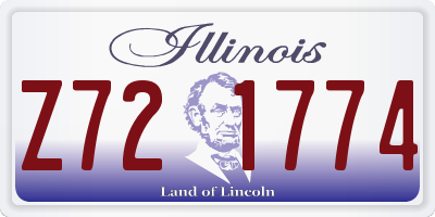 IL license plate Z721774