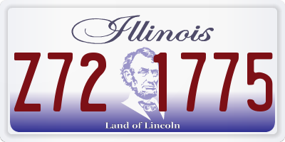 IL license plate Z721775
