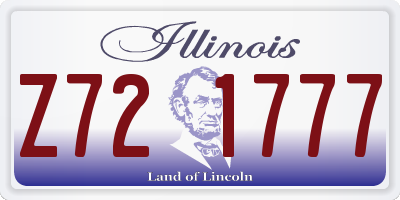IL license plate Z721777