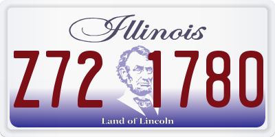 IL license plate Z721780