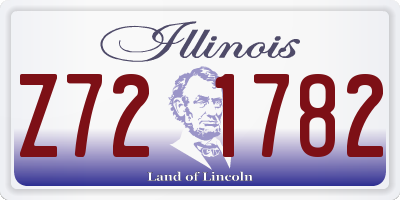 IL license plate Z721782