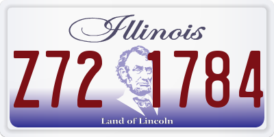 IL license plate Z721784