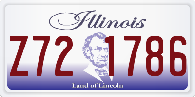 IL license plate Z721786
