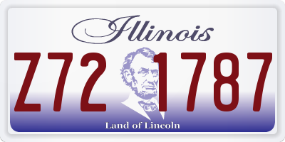IL license plate Z721787