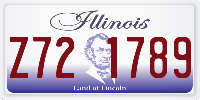 IL license plate Z721789