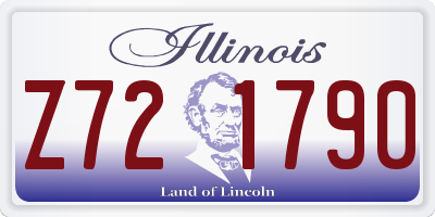 IL license plate Z721790