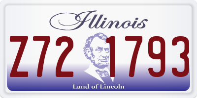 IL license plate Z721793