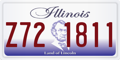 IL license plate Z721811