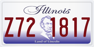 IL license plate Z721817