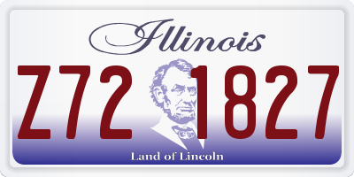 IL license plate Z721827