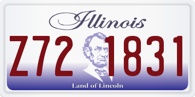 IL license plate Z721831