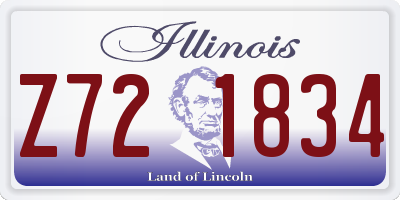 IL license plate Z721834