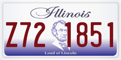IL license plate Z721851
