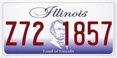 IL license plate Z721857