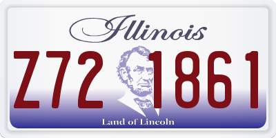 IL license plate Z721861
