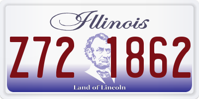 IL license plate Z721862