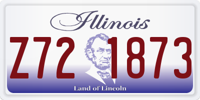 IL license plate Z721873