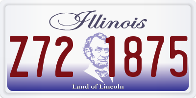 IL license plate Z721875