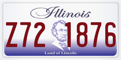 IL license plate Z721876