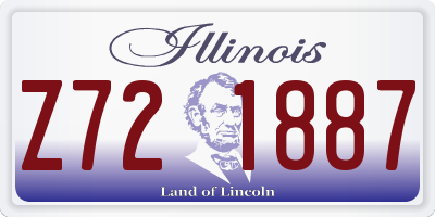 IL license plate Z721887