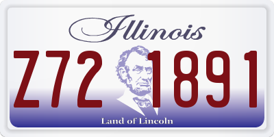 IL license plate Z721891
