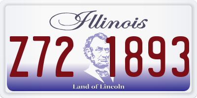 IL license plate Z721893