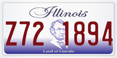 IL license plate Z721894
