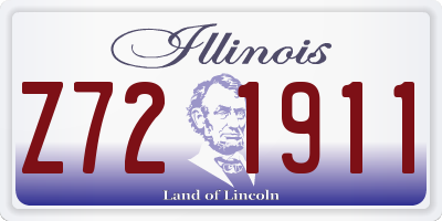 IL license plate Z721911