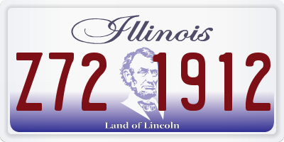 IL license plate Z721912
