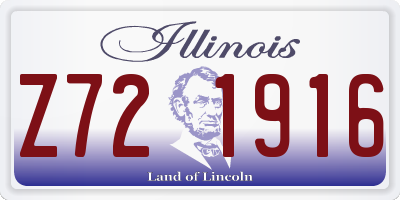 IL license plate Z721916