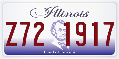 IL license plate Z721917
