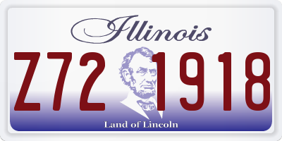 IL license plate Z721918