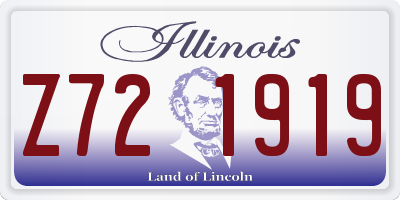 IL license plate Z721919