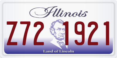 IL license plate Z721921