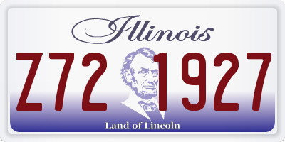 IL license plate Z721927