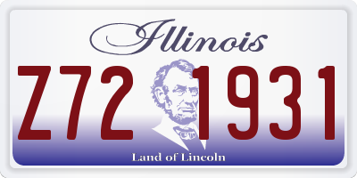 IL license plate Z721931