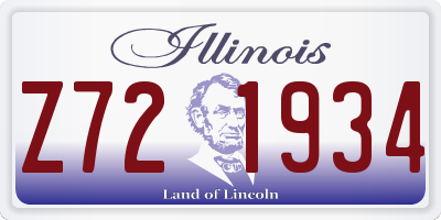 IL license plate Z721934