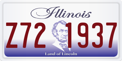 IL license plate Z721937