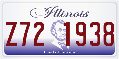 IL license plate Z721938