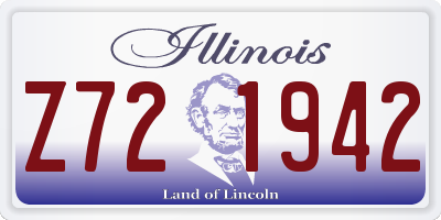 IL license plate Z721942