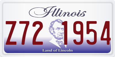 IL license plate Z721954