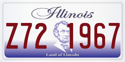 IL license plate Z721967