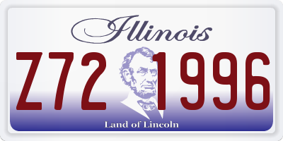 IL license plate Z721996