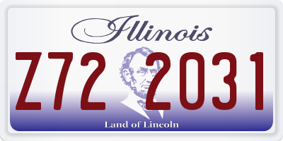 IL license plate Z722031