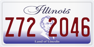 IL license plate Z722046