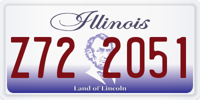 IL license plate Z722051