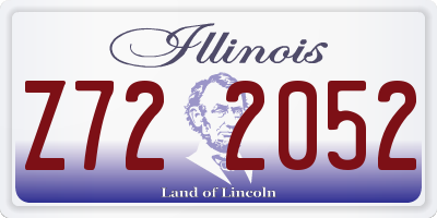 IL license plate Z722052