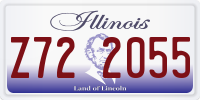 IL license plate Z722055