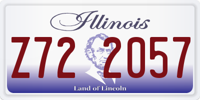 IL license plate Z722057