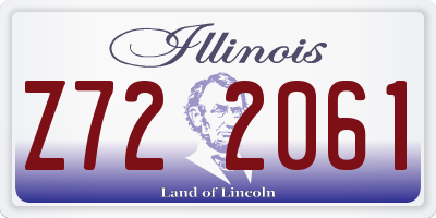 IL license plate Z722061
